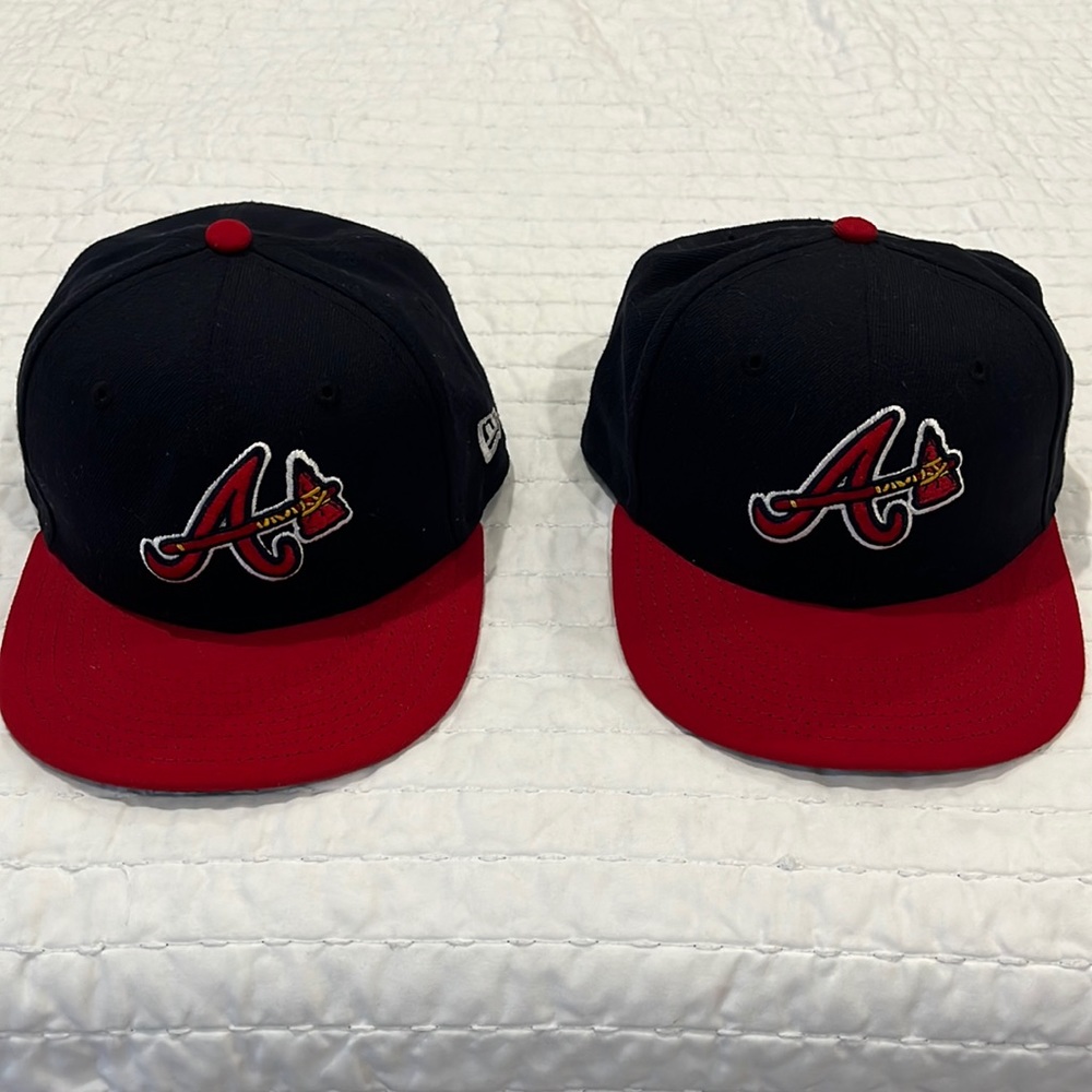 2 youth Atlanta Braves New Era Fitted Hats